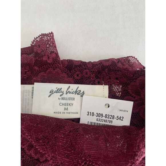 Hollister Strappy Black Lace Cheeky Panty bundle Size MEDIUM - Picture 3 of 5